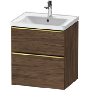 Duravit Meuble sous lavabo D-Neo 58,4x45,2x62,5 cm, 1 porte, gris poli/nuancé foncé