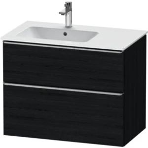 Comparateur de prix : Duravit Meuble sous lavabo D-Neo 81x46,2 cm, 1 porte, G à gauche, chêne noir mat