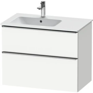 Comparateur de prix : Duravit Meuble sous lavabo D-Neo 81x46,2 cm, 1 porte, gauche, blanc brillant/mat