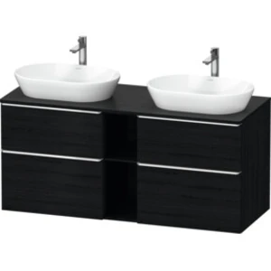 Duravit Meuble sous-lavabo D-Neo 140x55 cm, 2 tiroirs, 2 portes, chêne...