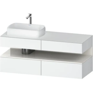 Duravit Qatego Meuble sous-lavabo en console, 2 tiroirs, 2 tiroirs, dé...