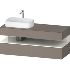 Duravit - Qatego Meuble Sous-lavabo En Console, 2 Tiroirs, 2