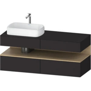 Duravit - Qatego Meuble Sous-lavabo Avec Console, 2 Tiroirs, 2