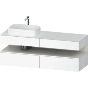 Duravit Qatego Meuble Sous-lavabo En Console, 2 Tiroirs, 2