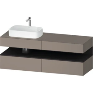 Duravit - Qatego Meuble Sous-lavabo Avec Console, 2 Tiroirs, 2