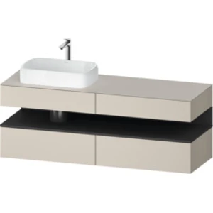 Duravit Qatego Meuble sous-lavabo avec console, 2 tiroirs, 2 tiroirs, ...