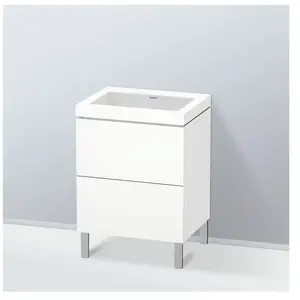 Duravit Vero Air Vasque avec meuble bas L-Cube, 2 tiroirs, LC6936N8484, pas cher