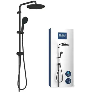 Comparateur de prix : Colonne douche sans robinnetterie GROHE Vitalio Start 250 noire