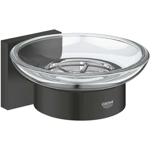 QuickFix Start Cube - Porte-savon avec support, verre/noir mat 410962430 - GroheVendu paramazon