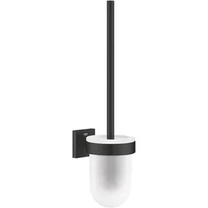 Porte-Balai Wc Mural Avec Support, Verre/noir Mat Grohe 409772430Vendu paramazon