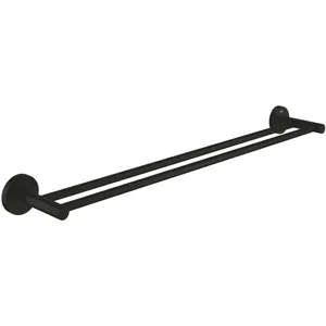 Comparateur de prix : QuickFix Start - Porte-serviettes double, noir mat 412032430 - Grohe