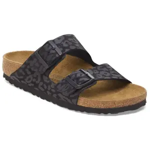 Birkenstock Arizona Bs en noir léopard | Coupe classique 7 UK - 40 EU - 9/9,5 F & 7/7,5 M US / Noir brillant pas cher