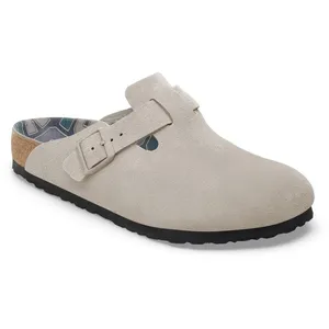 Birkenstock - Boston BS Suede Leather - Sandales Stone Coin - 42 - Nor... pas cher