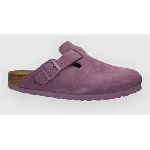 Birkenstock Boston Suede Mauve  Violet pas cher