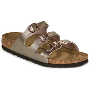 Sandales Birkenstock Florida BS Birko-Flor Vert 37 Étroit 1030352 pas cher