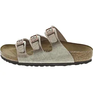 Sandales Birkenstock Florida BS Birko-Flor Vert 39 Étroit 1030352 pas cher