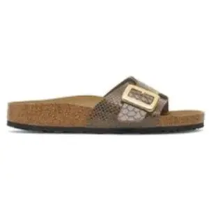 Sandales à boucle coussinée synthétique Birkenstock Catalina Violet 38 Étroit 1030320 pas cher