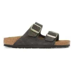 Sandales en cuir suédé Birkenstock Arizona Noir 43 Étroit 1030312 pas cher