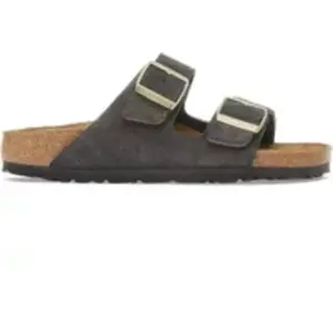 Sandales en cuir suédé Birkenstock Arizona Noir 36 Étroit 1030312 pas cher