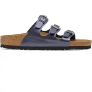 Sandales Birkenstock Florida BS Birko-Flor Bleu 37 Étroit 1030316 pas cher