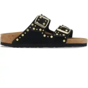 Comparateur de prix : Sandales en cuir suède femme Birkenstock Arizona Rivet Noir 41 Étroit ...