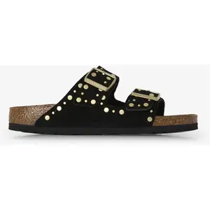 Comparateur de prix : Sandales Birkenstock Arizona Rivet étroites noir pur femme - 38