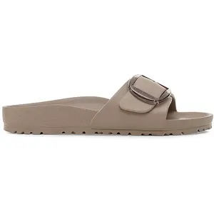 Claquettes à grosse boucle Birkenstock Madrid Eva Marron 39 Étroit 1030479 pas cher