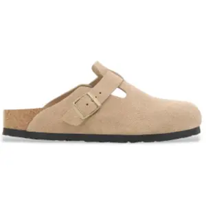 Birkenstock Boston Suede Sandcastle Beige pas cher