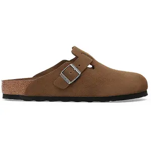 Sandales en cuir suédé Birkenstock Boston Marron 44 1030814 pas cher