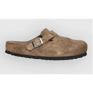 Birkenstock Boston Suede Dark Tea Marron pas cher