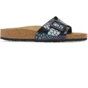 Sandales à boucle coussinée synthétique Birkenstock Catalina Noir 36 Étroit 1030889 pas cher