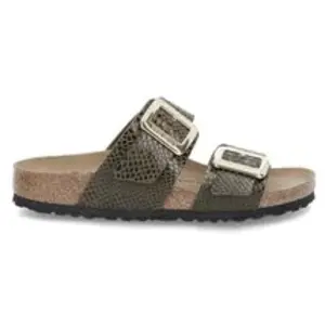 Sandales à boucle coussinée synthétique Birkenstock Sydney Violet 39 Étroit 1030888 pas cher
