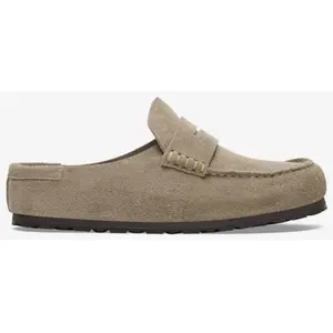 Mules mocassins Naples en cuir Birkenstock pas cher