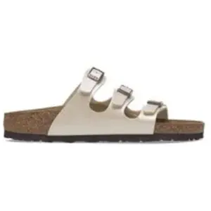 Sandales femme Birkenstock Florida BS Birko-Flor Blanc 42 Étroit 1029818 pas cher