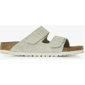 Sandales BIRKENSTOCK  Arizona Suede Leather Narrow - Oyster P31714151 pas cher