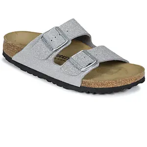 Sandales femme Birkenstock Arizona BS Synthetik Gris 39 Étroit 1030127 pas cher