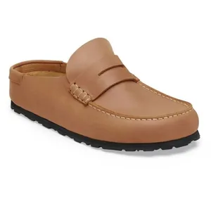 Birkenstock - Naples Wrapped Natural Leather Oiled - Sandales homme Co... pas cher