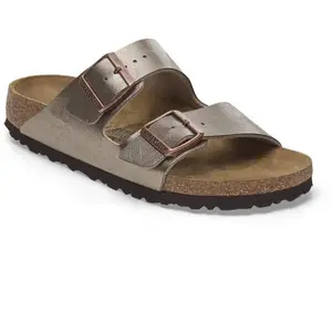Birkenstock Arizona - Sandalo Con DOPPIA Fascia E Chiusura Con FIBBIE 41/Graceful-Taupe-N pas cher