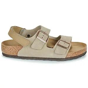 Birkenstock Milano AS Kids LEVE - Sandales enfant Taupe 36 - Normal pas cher