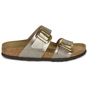 Sandales femme Birkenstock Sydney Cushion Buckle Birko-Flor Vert 36 Étroit 1029372