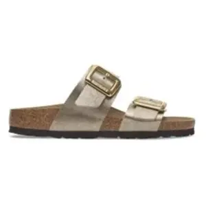 Sandales femme Birkenstock Sydney Cushion Buckle Birko-Flor Vert 37 Étroit 1029372 pas cher