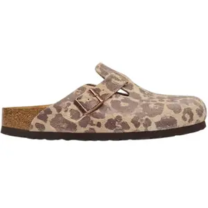 Birkenstock Boston Leopard Marron/beige pas cher