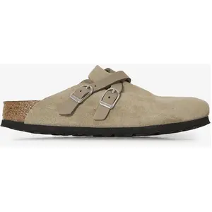 Sabots cuir femme Birkenstock Blair Gris 36 Étroit 1032905 pas cher