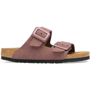 Sandales cuir femme Birkenstock OS Suede Gris 37 Étroit 1033103 pas cher