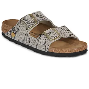 Sandales cuir femme Birkenstock Arizona Gris 37 Étroit 1033065