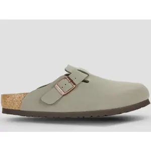 Birkenstock Boston Birkibuc - Gris, Gris 41 pas cher
