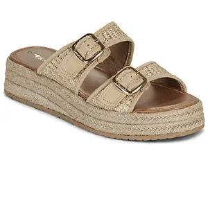 Mules compensées femme Tamaris 1-27221-46 Argenté 39 1-27221-46-933 pas cher