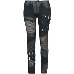 Jean Gothic de Gothicana by EMP - Jeans with Mesh Details - W27L30 à W...