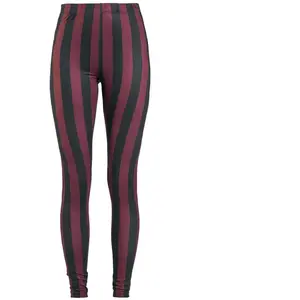 Comparateur de prix : Legging Gothic de Gothicana by EMP - Leggings Rayé Noir/Rouge - S à 5X...