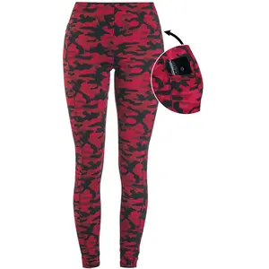 Legging  de Rock Rebel by EMP - Leggings Rouge Camouflage Avec Poches Latérales - XS à 5XL - pour Femme - rouge XSVendu paremp